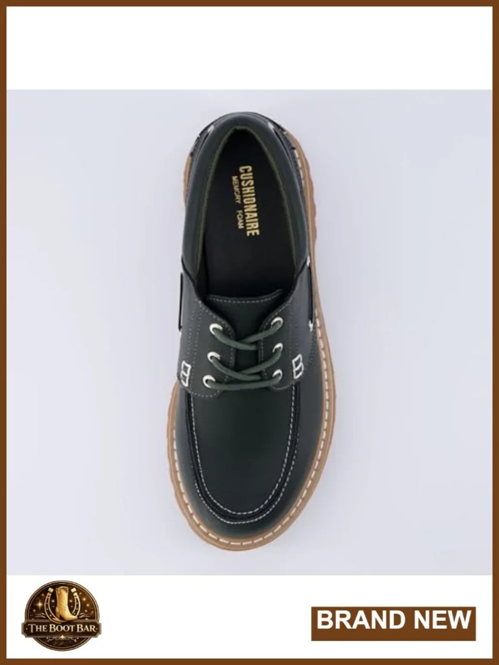 Chunky Boat Loafer with Memory Foam, Vegan Leather, Water Resistant